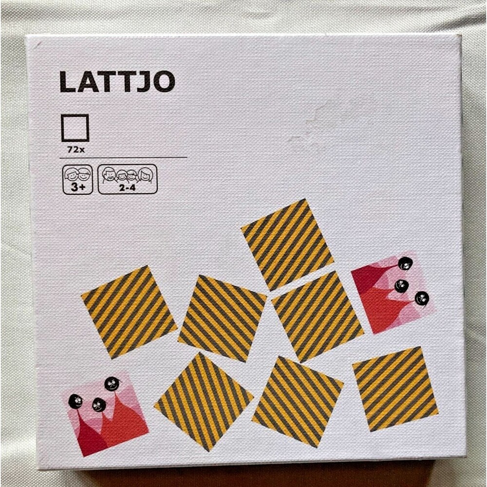 Brand New Ikea LATTJO Memory Card Matching Game 72 Pieces  2-4 Players Ages 3+